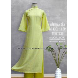 Áo Dài Phom Trẻ Gấm Lụa Phom Suông TTKLT535